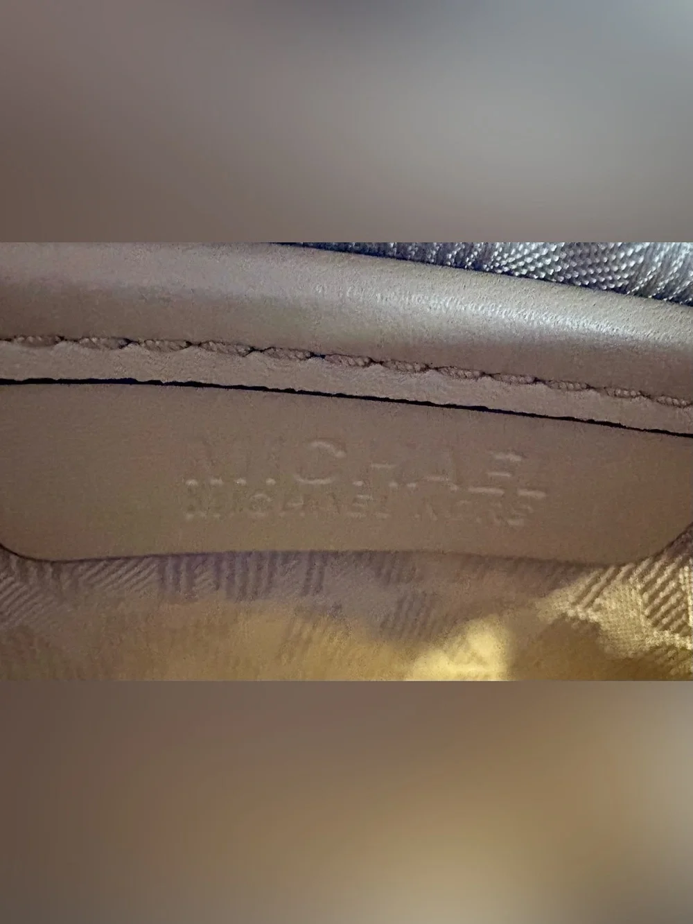 Michael Kors Madelyn Leather Wristlet with Gold-Tone Lock